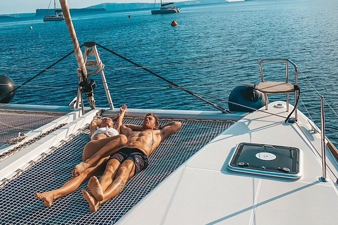 Half-Day Exclusive Catamaran Cruise in Santorini with Meal and Open Bar - Starting at Vlychada Marina