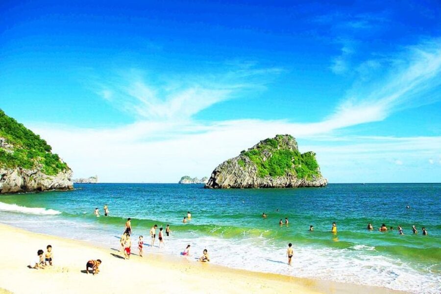 Hanoi: 3-Day Ninh Binh, Ha Long, & Lan Ha Bay 5-Star Cruise - Sunset, spring rolls, and squid fishing
