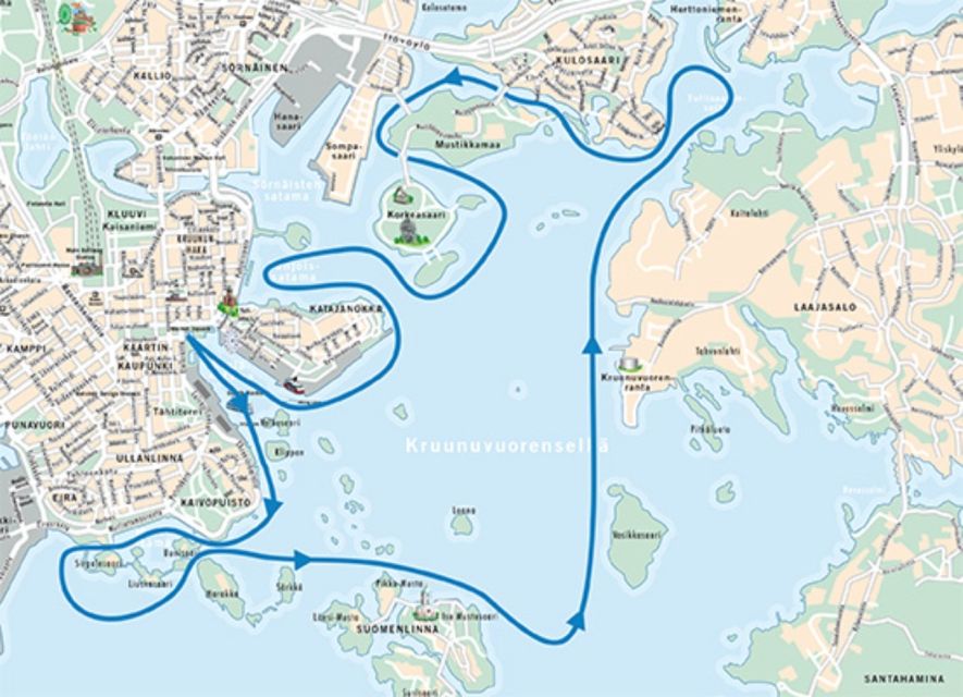 Helsinki: City Highlights 1.5-Hour Archipelago Cruise - Kaivopuisto and Helsinki’s southern island chain