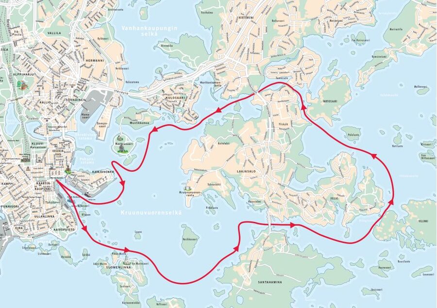 Helsinki: Sightseeing Canal Cruise with Audio Commentary - Suomenlinna and Kaivopuisto set the scene