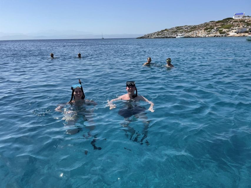 Heraklion: Sailboat Cruise to Dia Island with Drinks & Lunch - Arriving at Dia Island’s Clear Water