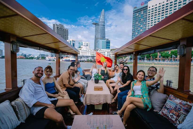 Ho Chi Minh City: Saigon River Boutique Cruise - Government buildings, Mong Bridge, and Dragon Wharf