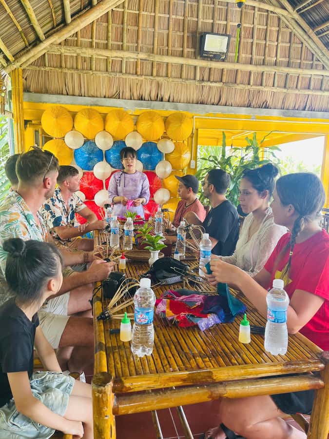 Hoi An: Basket Boat with Lantern-Making & Cooking Class Tour - Cooking four Vietnamese dishes with local guidance