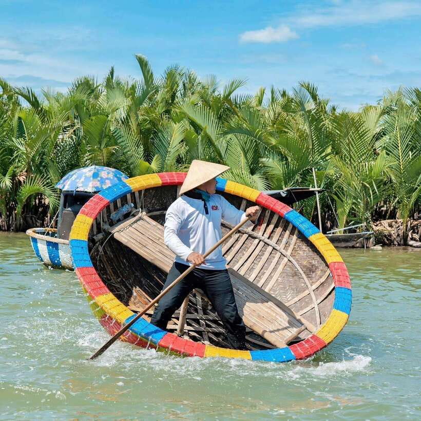 Hoi An: Coconut Basket Boat Ride by Hangcoconut - Arriving at Hangcoconut and getting on the water