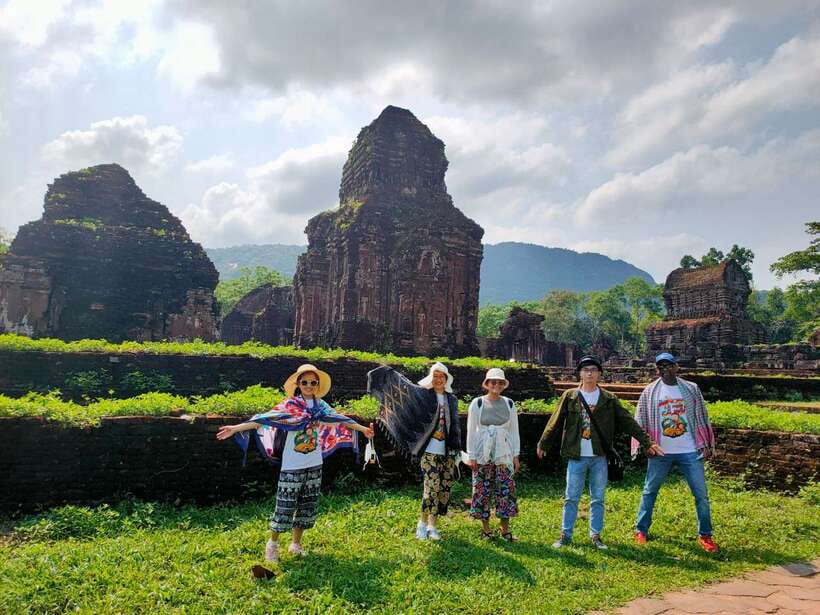 Hoi An/Da Nang: My Son Sunset Tour, Boat Trip with Brunch - Walking through the Champa temple groups