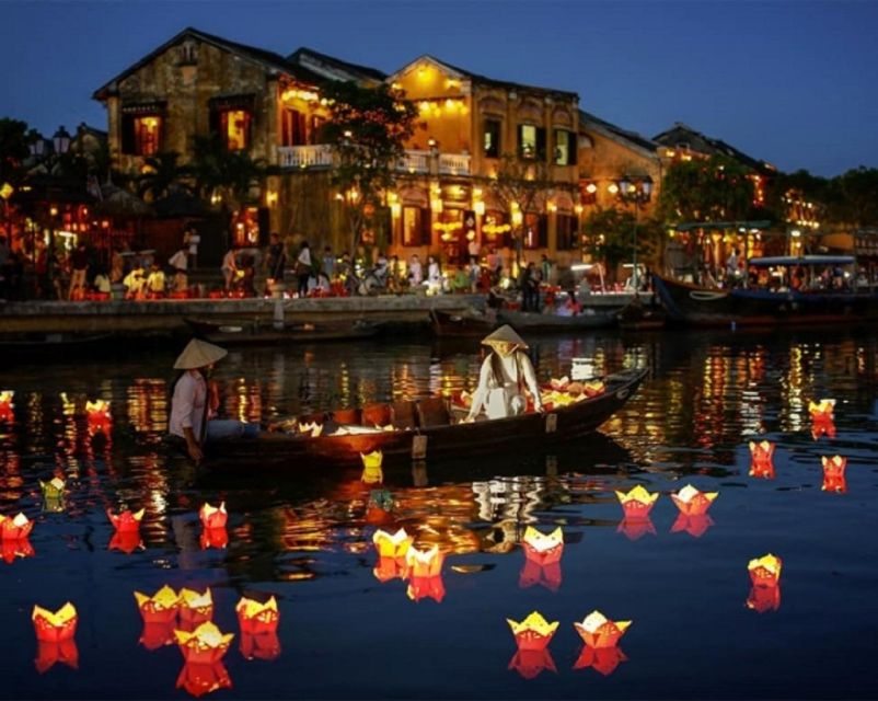 Hoi An : Hoai River Boat Trip by Night and Floating Lantern - Boarding your private wooden boat