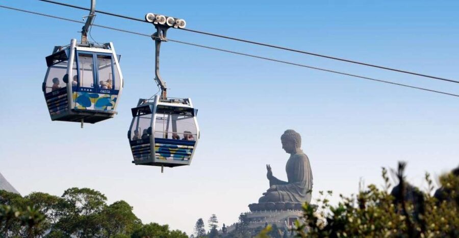 Hong Kong: Dolphin Cruise, Big Buddha & Lantau Island Tour - The Big Buddha and the climb to Po Lin