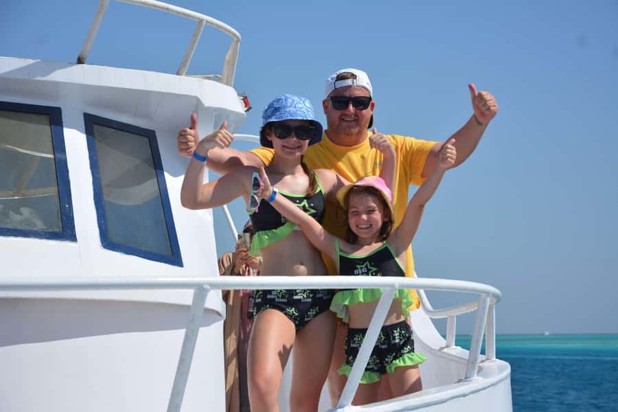 Hurghada: Orange Bay Island Boat Trip w/ Breakfast and Lunch - Banana boats, sofa rides, and changing weather