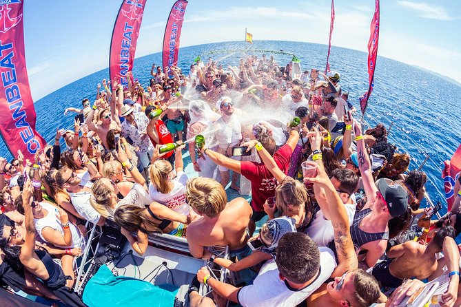 Ibiza Ocean Club Boat Party with 3 Hours Premium Drinks and DJ - Ibiza Castle and the coastal views