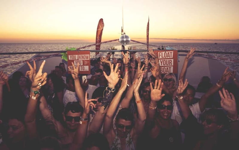 Ibiza: Sunset Boat Party Cruise with DJs with 2 Clubs - When the DJ Takes Over