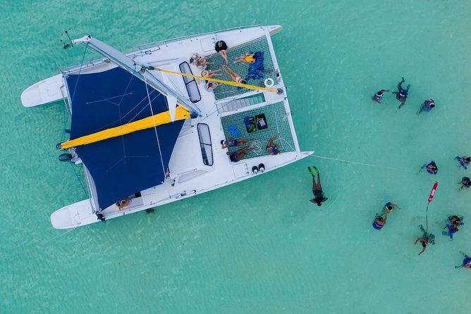 Icacos Deserted Island Catamaran, Snorkel, and Picnic Cruise - A practical lunch buffet on the catamaran