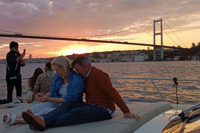 Istanbul Bosphorus Sunset Cruise on Luxury Yacht - Kuruçeşme, Arnavutköy, and Bebek by boat