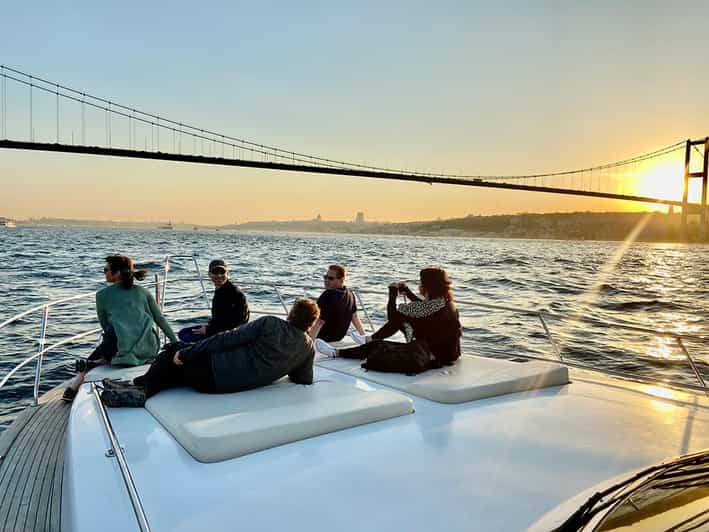 Istanbul: Bosphorus Yacht Cruise at Sunset with Snacks - Sailing from Kabatas toward Rumeli Fortress