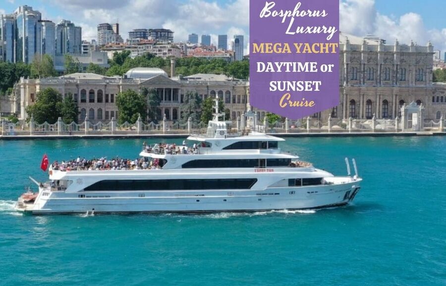 Istanbul: Daytime or Sunset Sightseeing Cruise & Audio Guide - Boarding at Karaköy and settling onto the yacht