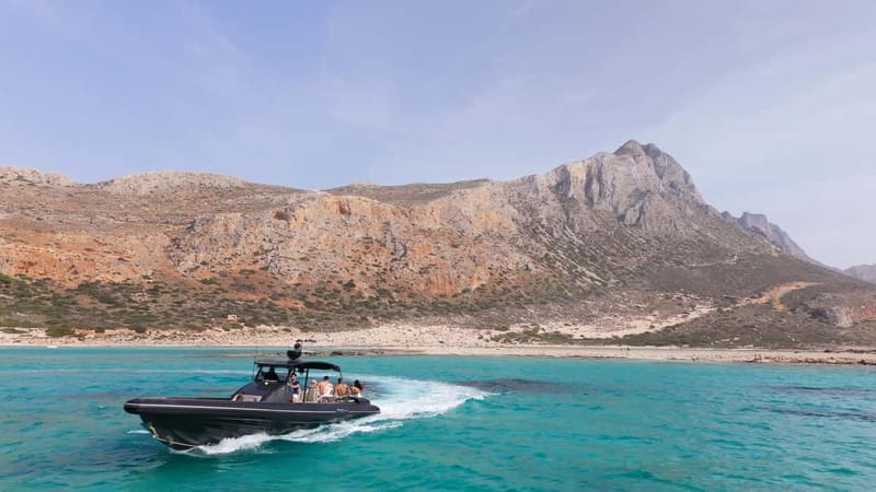 Kissamos: Small Group Speedboat Cruise to Balos & Gramvousa - The short hop to Balos Lagoon