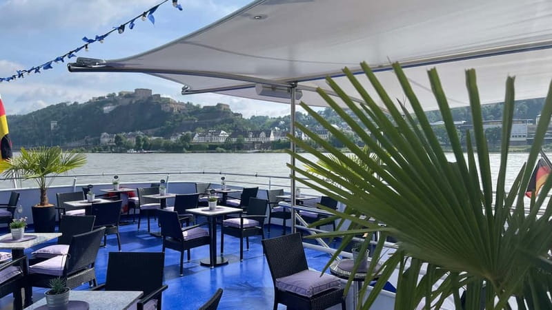 Koblenz:Rhine Valley boat tour along the castles and palaces - Upriver toward Braubach and Marksburg Castle