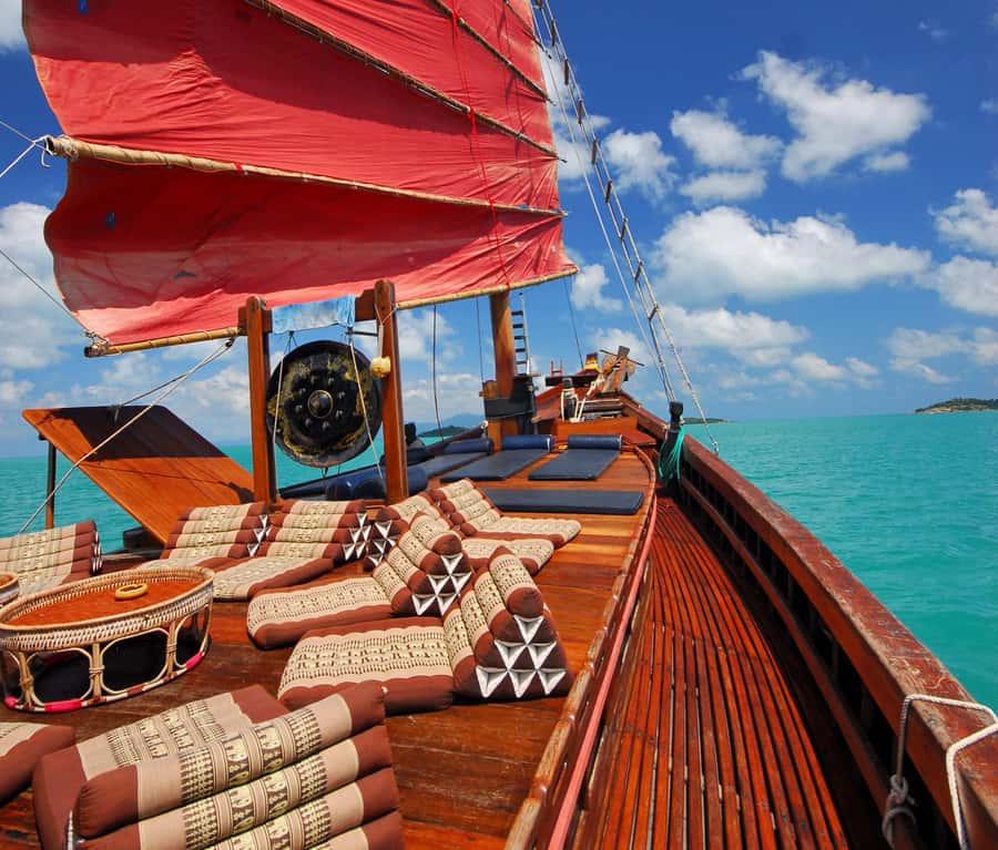 Koh Samui: Koh Phangan Island Full-Day Cruise with Sunset - The cruise across the Gulf of Thailand