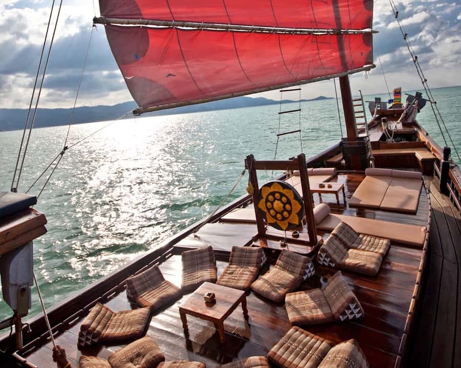 Koh Samui: Koh Phangan Island Full-Day Cruise with Sunset - Sunset on the return to Koh Samui