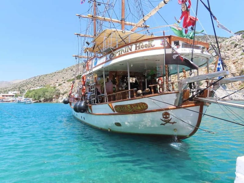 Kos : 3-Island Wooden Ship Cruise w/ Lunch on Captain Hook - Leaving Kos on an Old-Style Wooden Ship