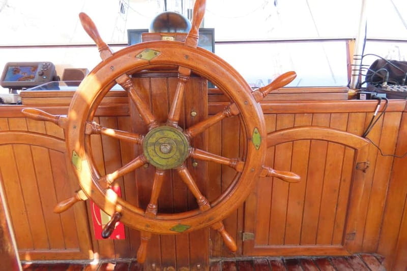 Kos : 3-Island Wooden Ship Cruise w/ Lunch on Captain Hook - Dolphin Watching Between the Dodecanese Islands