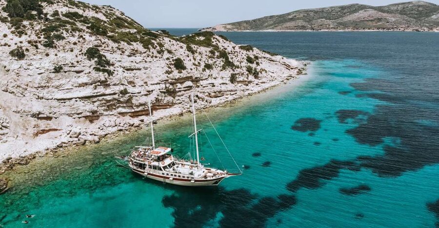 Kos Town: Kalymnos & Pserimos Day Cruise & Optional Transfer - Leaving Kos Port on the POSEIDON