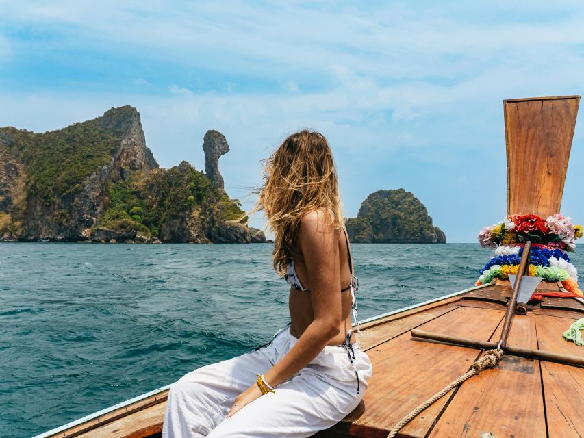 Krabi: 4 Islands Tour by Longtail Boat & Thai Buffet Lunch - Chicken Island is a photo stop from the boat