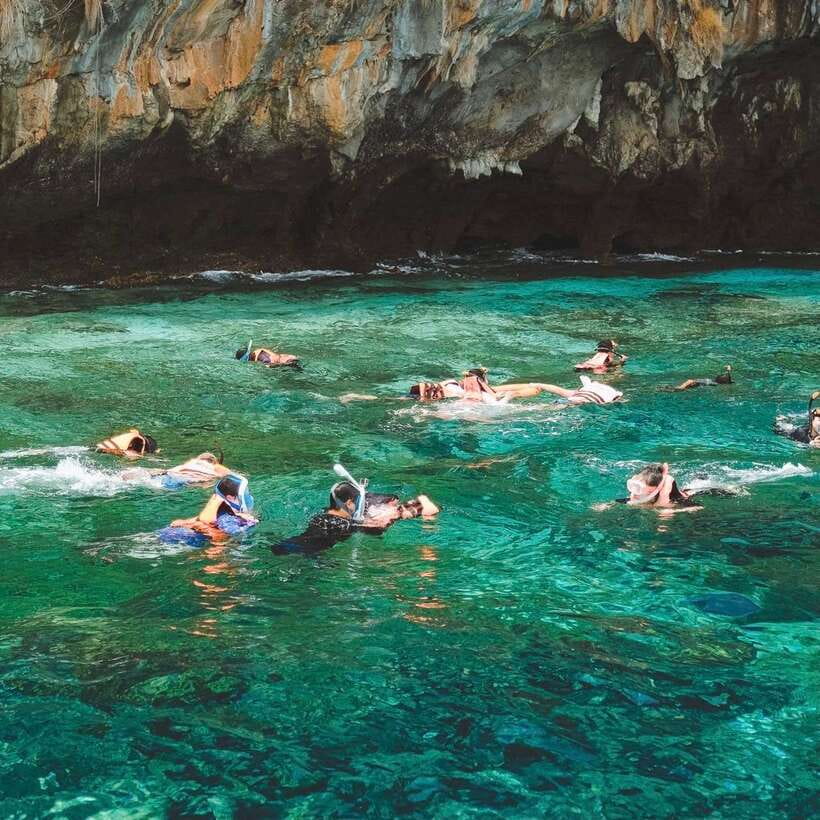 Krabi: Phi Phi Islands Speedboat Tour with Buffet Lunch - Viking Cave and a short lesson in local trade