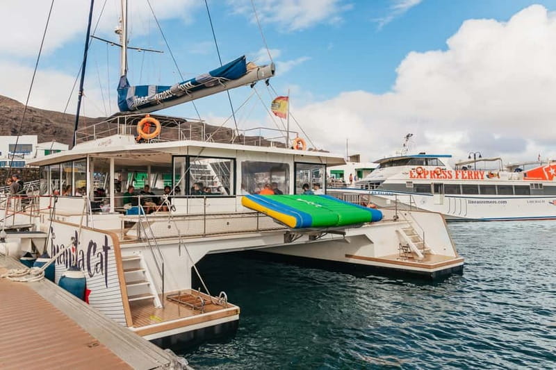 La Graciosa: Island Cruise with Lunch and Water Activities - Paella, fruit, and an open bar