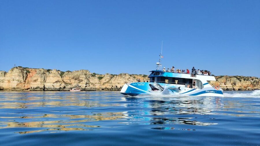 Lagos: Dolphins & Caves - Catamaran - From Marina de Lagos to the open sea