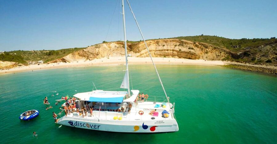 Lagos: Piedade Caves & Coastline - Catamaran - Beaches seen from the Atlantic side