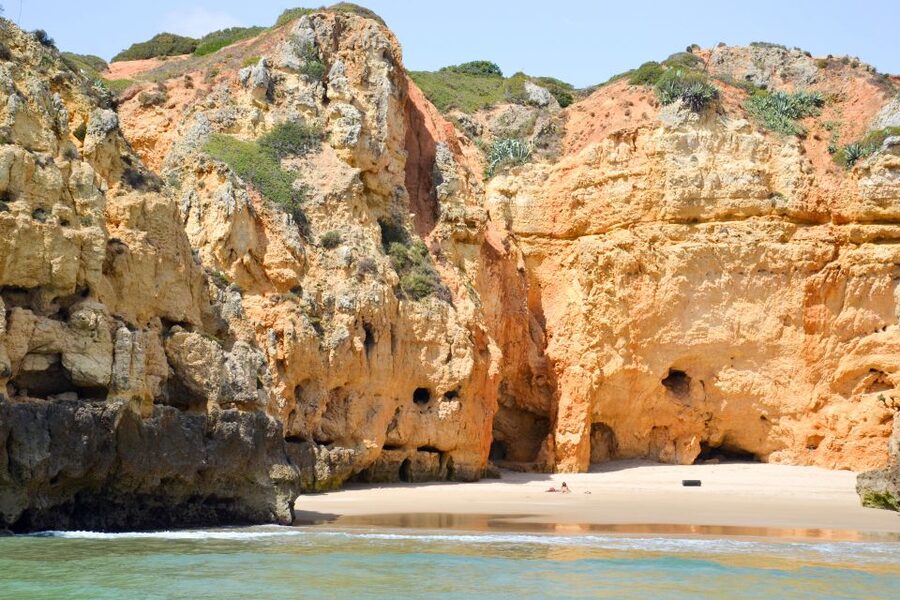 Lagos: Piedade Caves & Coastline - Catamaran - The return sail and the best place to sit