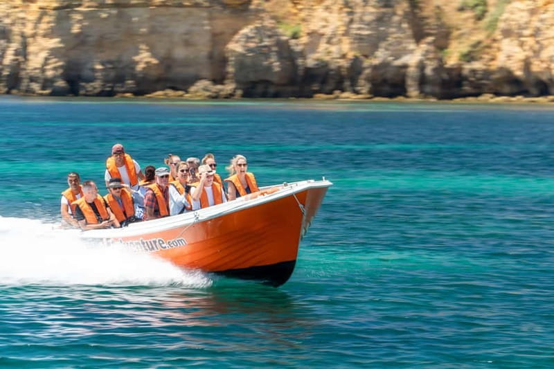 Lagos: Ponta da Piedade Caves Boat Tour - A small boat built for narrow cave passages