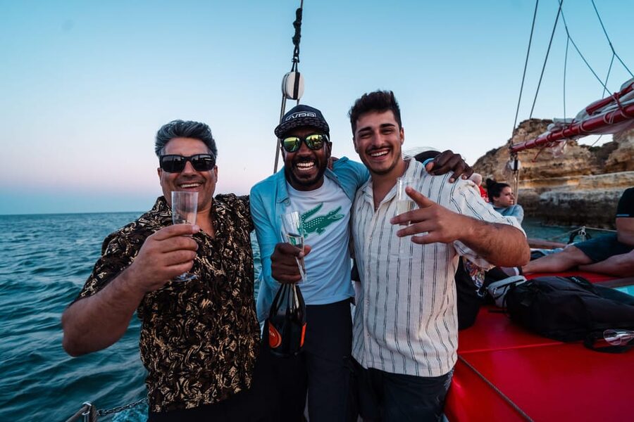 Lagos: Sunset Sail aboard a Traditional Boat with Prosecco - Watching Lagos from the Atlantic