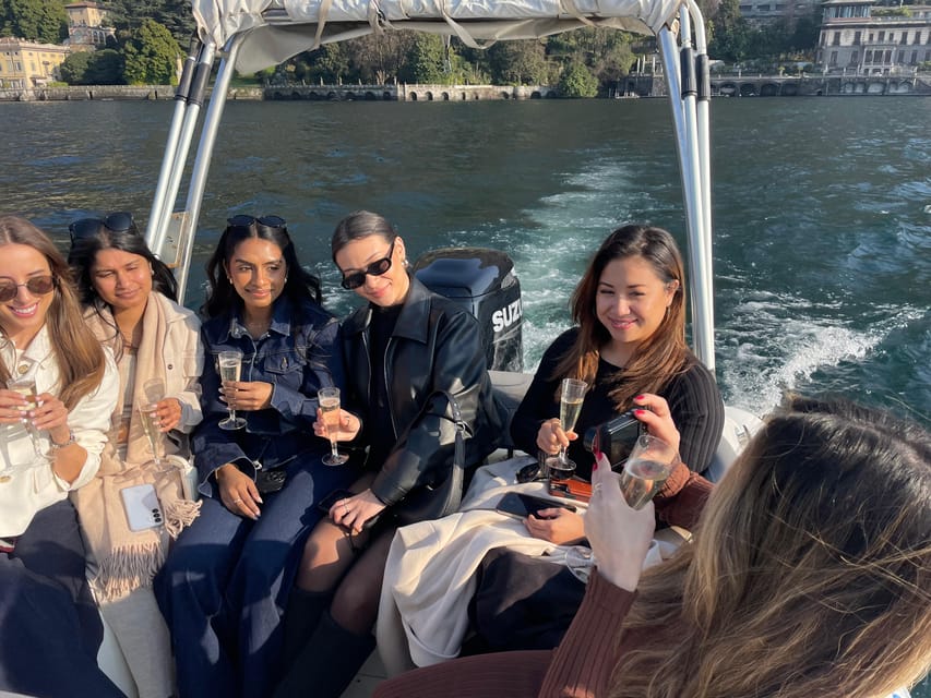 Lake Como: Shared Boat Tour with Prosecco Aperitif - What the boat ride feels like