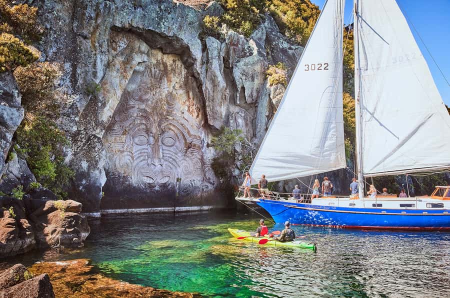 Lake Taupo: Classical Sailing to the Māori Rock Carvings - Why the Ngātoroirangi carving matters