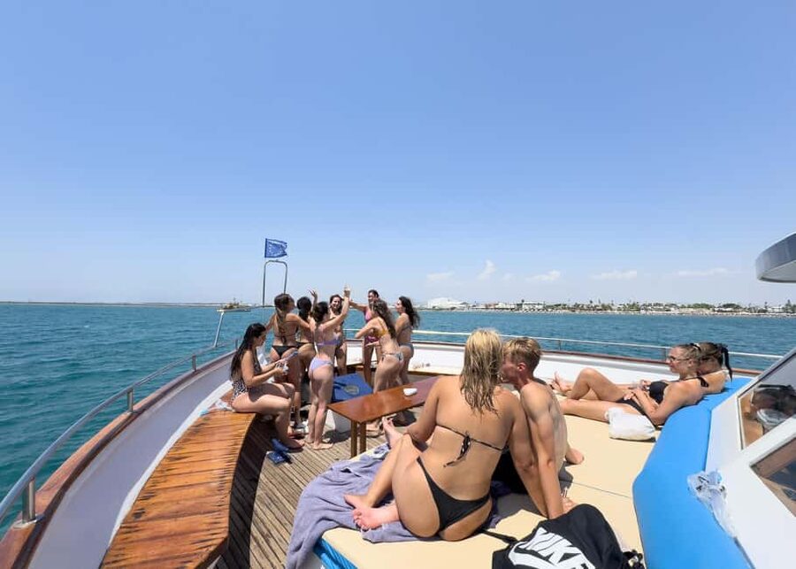 Larnaca Bay Cruise with Snorkeling - The Onboard Mood, Music, and Crew