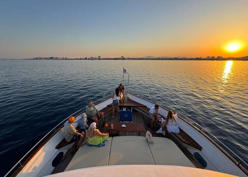 Larnaca: Sunset Cruise with a Glass of Wine - The opening run along the Larnaca coast