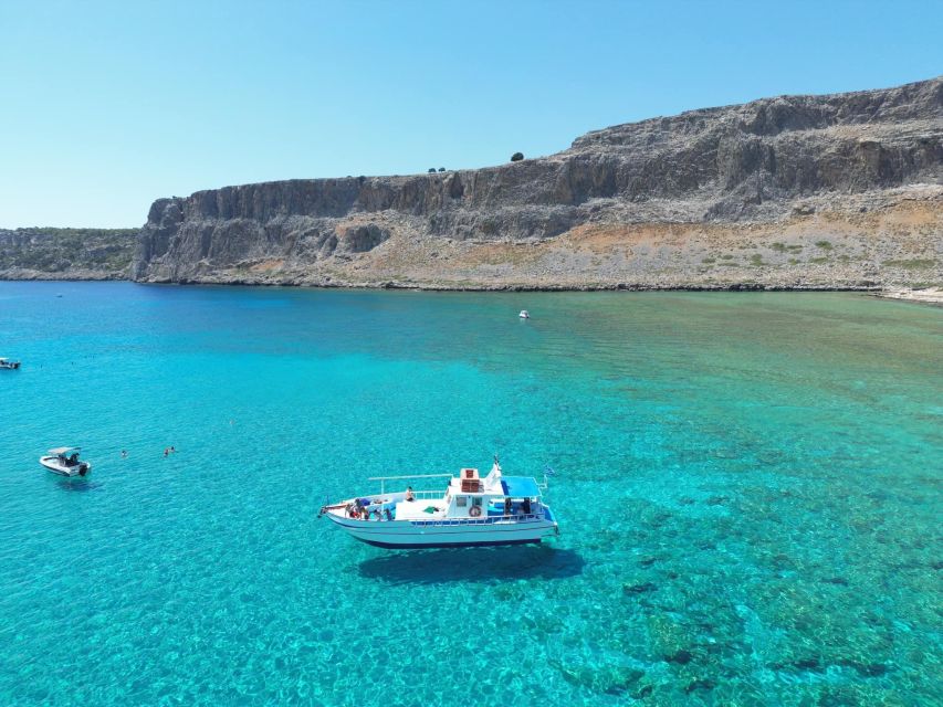 Lindos,Pefkos: All inclusive Swim & Snorkel Boat Cruise - Food, drinks, and what all-inclusive means here