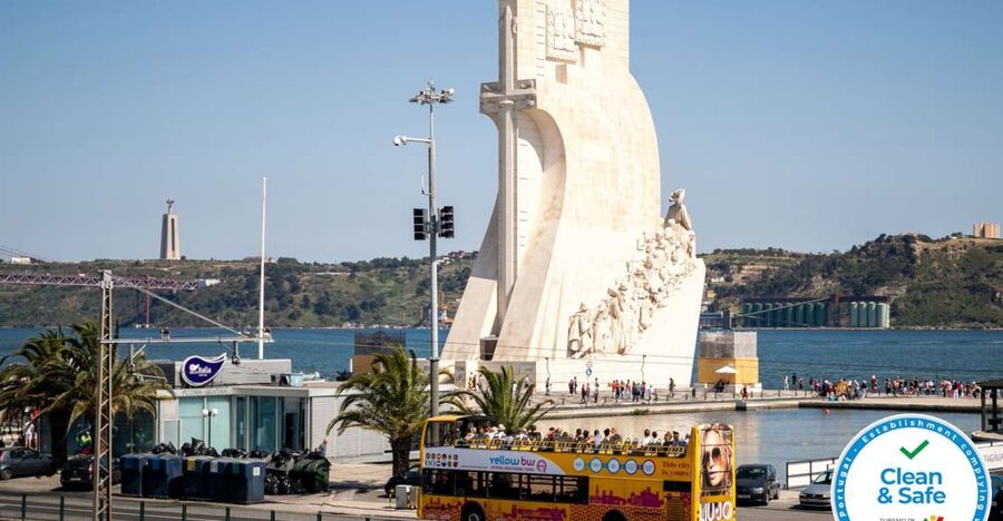 Lisbon: Boat Tour Ticket and Hop-on Hop-off 48-Hour Bus. - The blue-sign Belém route covers Lisbon’s classic sights