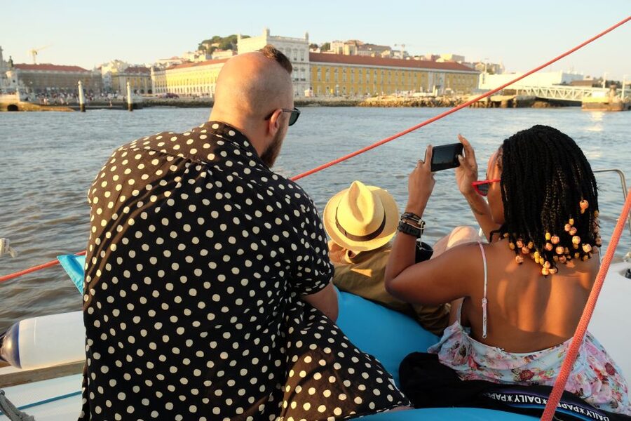 Lisbon: City Skyline Sailboat Cruise with Drink and Snacks - Sunset on the Tagus