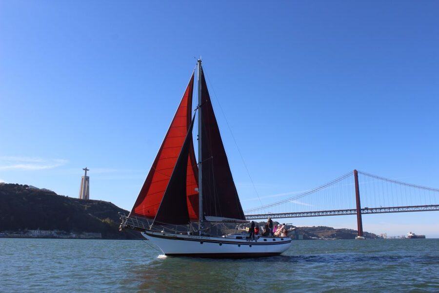 Lisbon: Daylight or Sunset on a Vintage Sailboat - What the atmosphere is really like