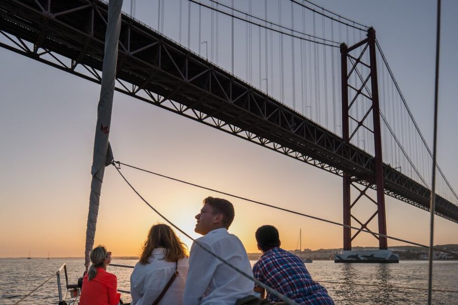 Lisbon: Daytime/Sunset/Night City Sailboat Tour with Drink - Central Lisbon from the water