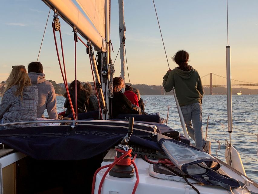 Lisbon: Enjoy a Sunset or Night Tagus River Sailboat Cruise - Boarding in Belém With a Drink in Hand