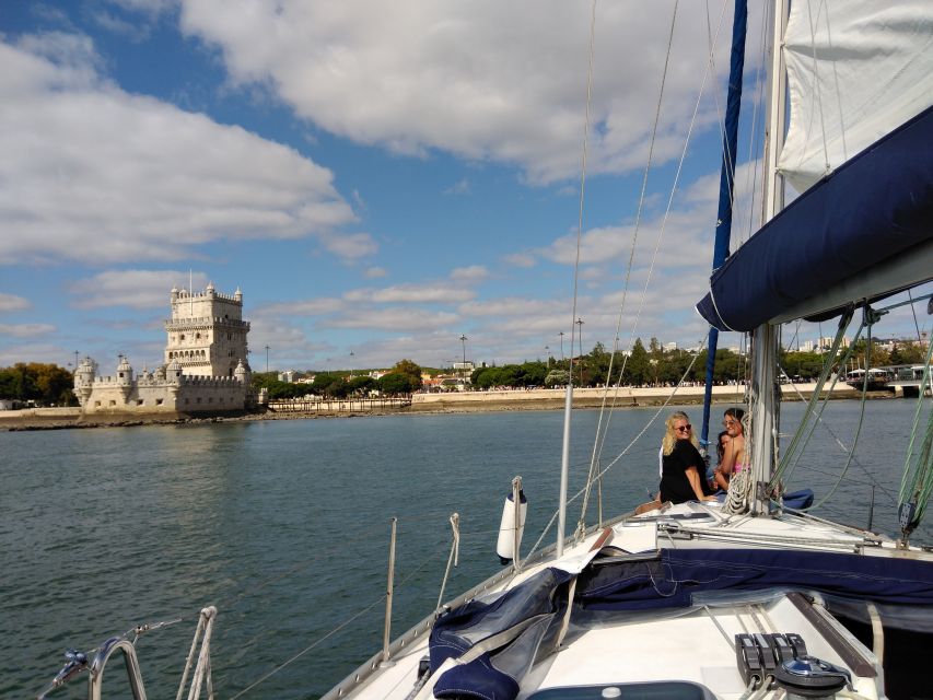 Lisbon: Sailing Tour with Wine and Snacks - Belém Tower from the river