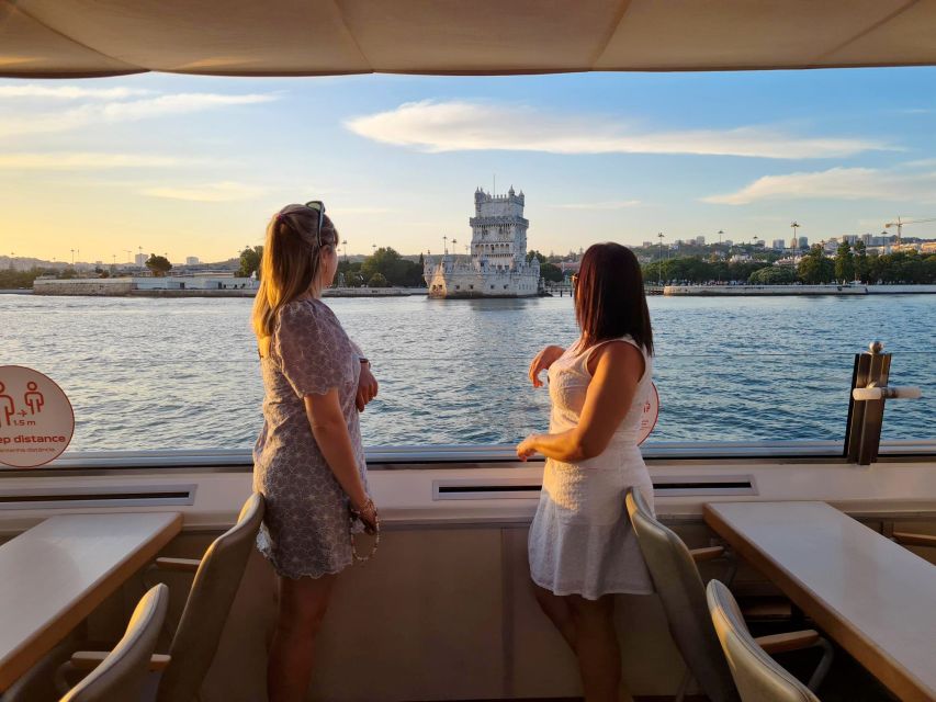 Lisbon: Sunset Cruise with Welcome Drink and Snacks - MAAT and the western waterfront