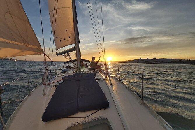 Lisbon: Sunset Sailing with Portuguese Wine and History - Belém Tower from the river