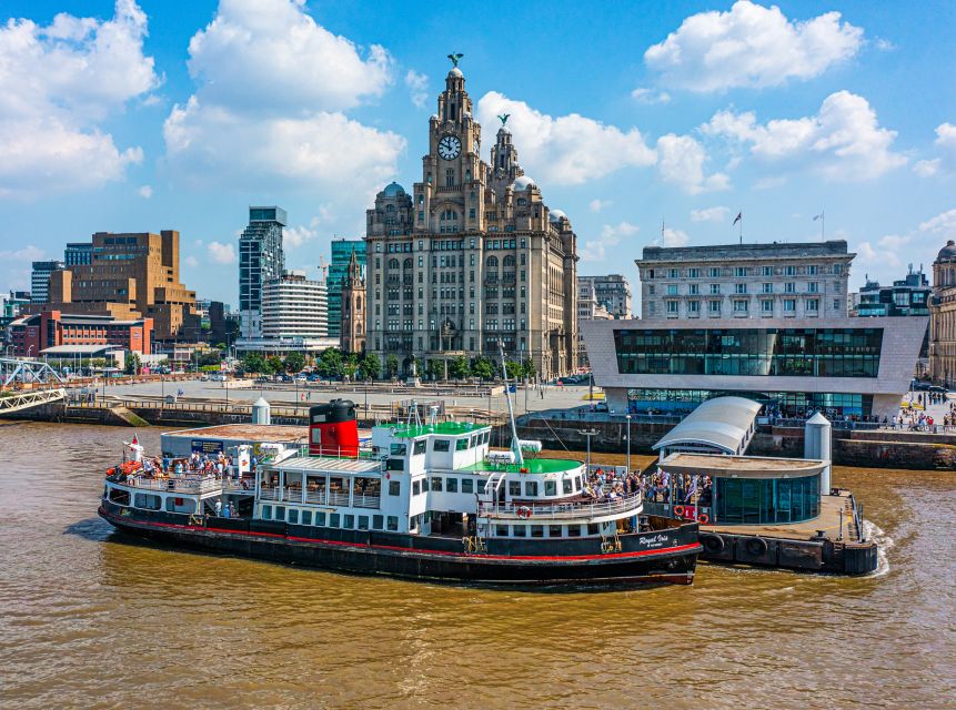 Liverpool: Sightseeing River Cruise on the Mersey River - The Royal Liver Building and Liverpool’s waterfront face