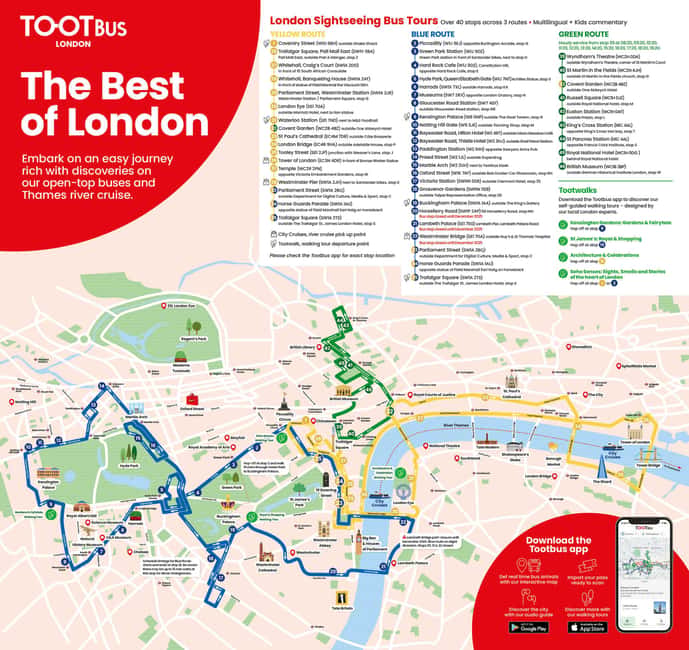 London: Tootbus Hop-on Hop-off (Optional River Cruise) - Audio guides, music, and the children’s channel
