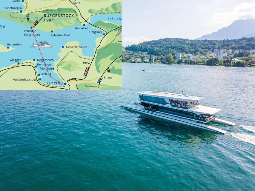 Lucerne: Round-Trip Catamaran Cruise on Lake Lucerne - Pier 3 and the easy start from central Lucerne