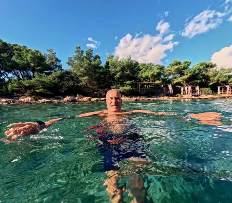 Makarska: 3-Island Speedboat Tour with Cave and Blue Lagoon - Žirje Beach on Brač finishes the route